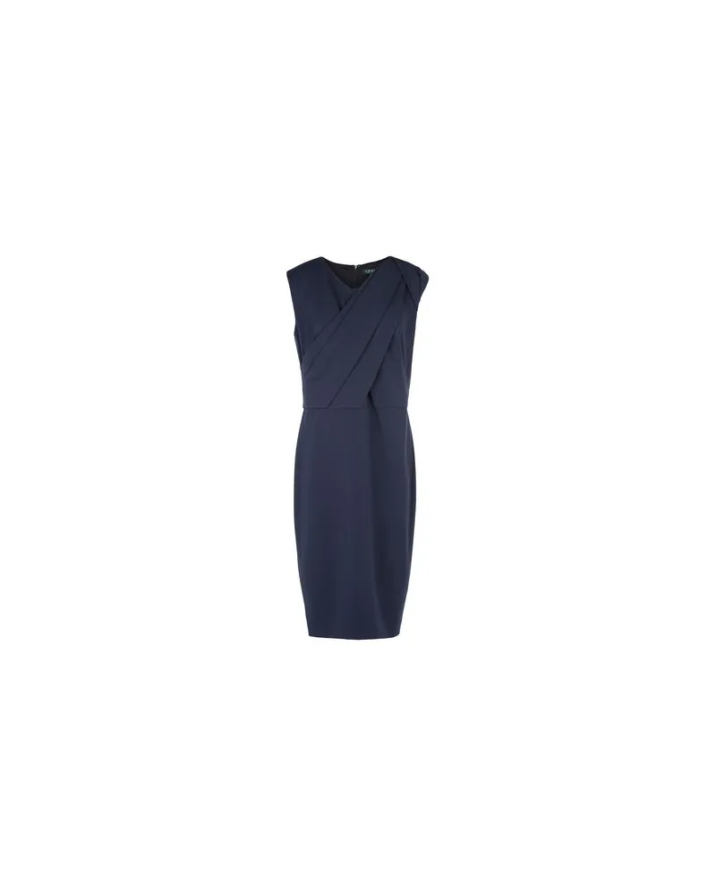 Ralph Lauren RUCHED CREPE DRESS   - KLEIDER - Midi-Kleiderauf YOOX.COM Nachtblau