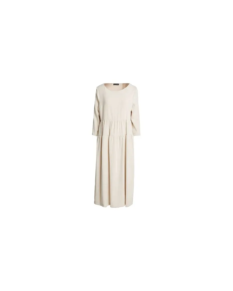 Soallure KLEIDER - Midi-Kleiderauf YOOX.COM Cremeweiß