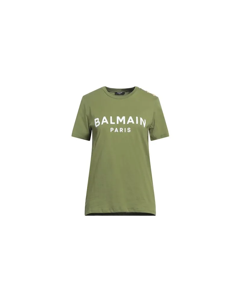 Balmain TOPS - T-shirtsauf YOOX.COM Militärgrün