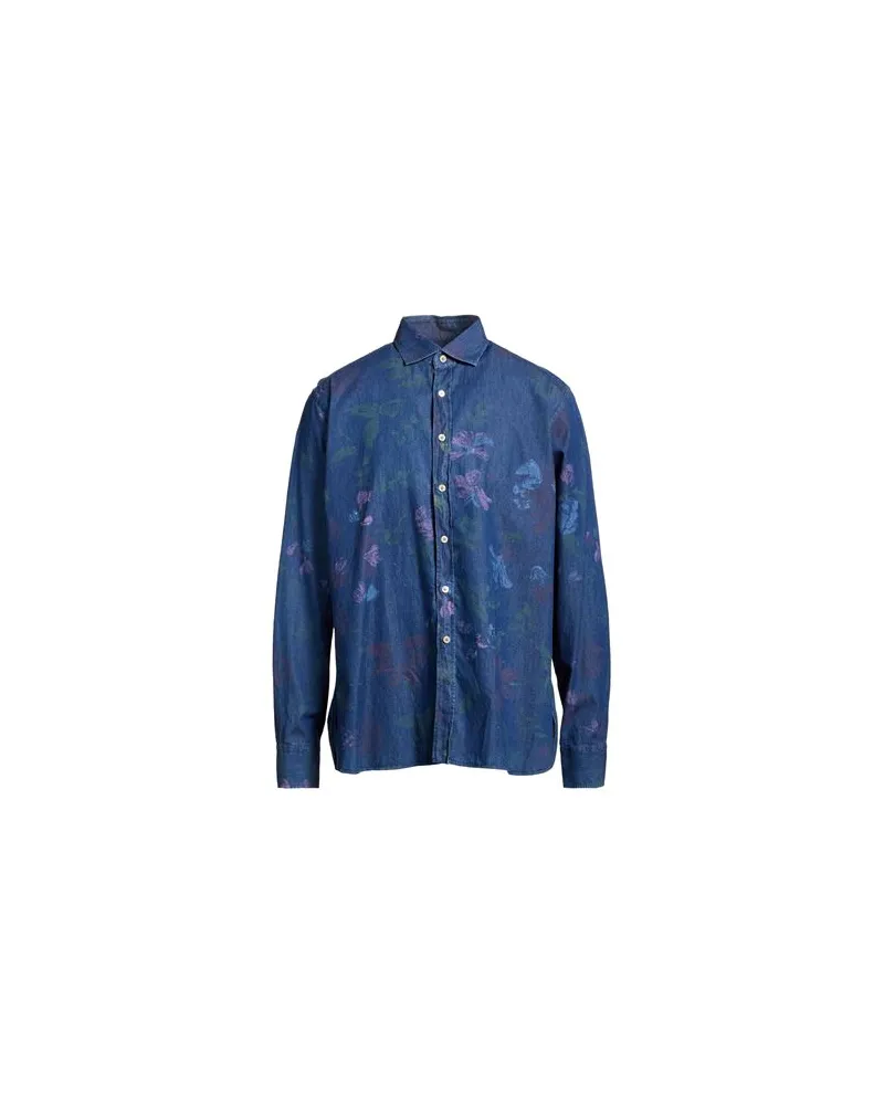 Alessandro Gherardi TOPS - Jeanshemdenauf YOOX.COM Blau