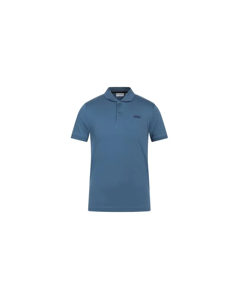 Calvin Klein TOPS - Poloshirtsauf YOOX.COM Taubenblau
