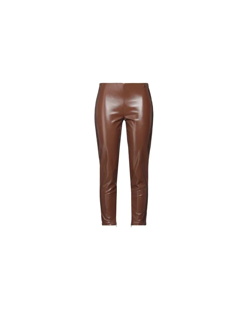 KORALLINE HOSEN & RÖCKE - Leggingsauf YOOX.COM Braun