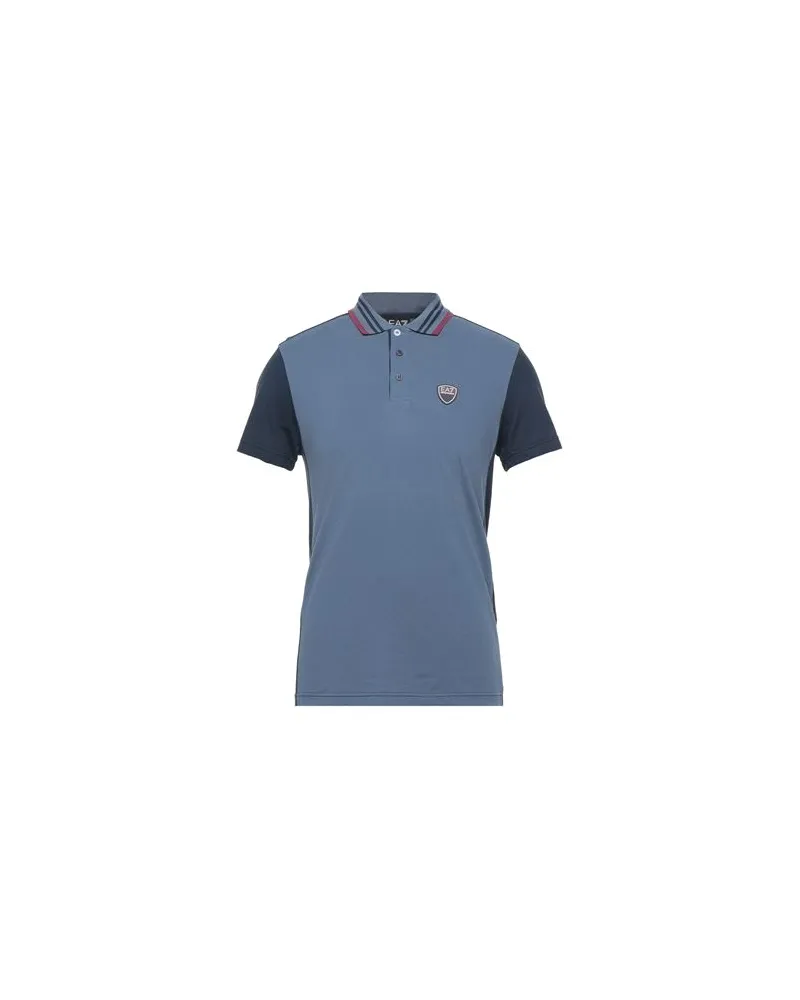 EA7 TOPS - Poloshirtsauf YOOX.COM Taubenblau