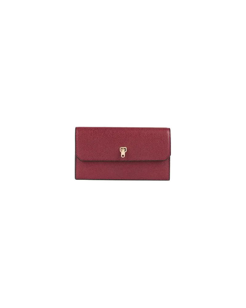 Valextra Kleinlederwaren - Brieftaschenauf YOOX.COM Bordeaux