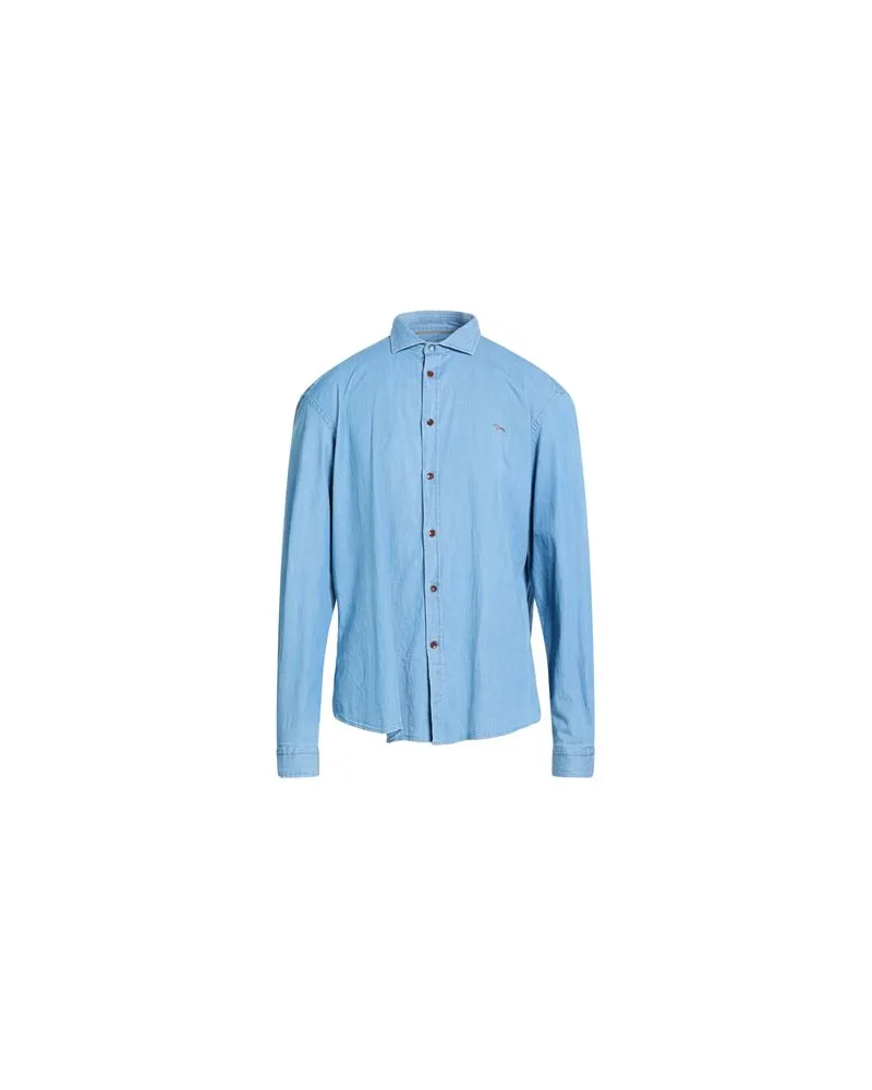 Harmont & Blaine TOPS - Jeanshemdenauf YOOX.COM Blau