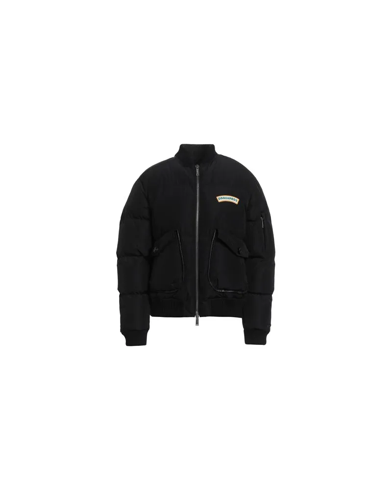 Dsquared2 JACKEN & MÄNTEL - Pufferjacken & Daunenjackenauf YOOX.COM Schwarz
