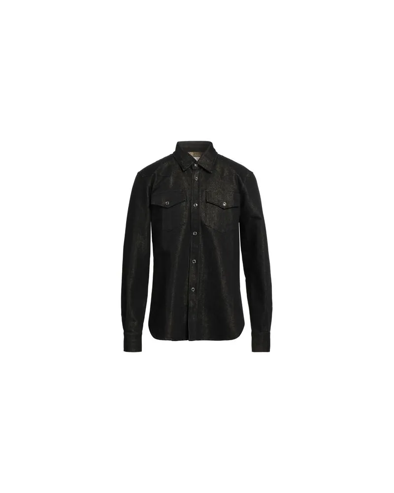 Department 5 TOPS - Jeanshemdenauf YOOX.COM Schwarz