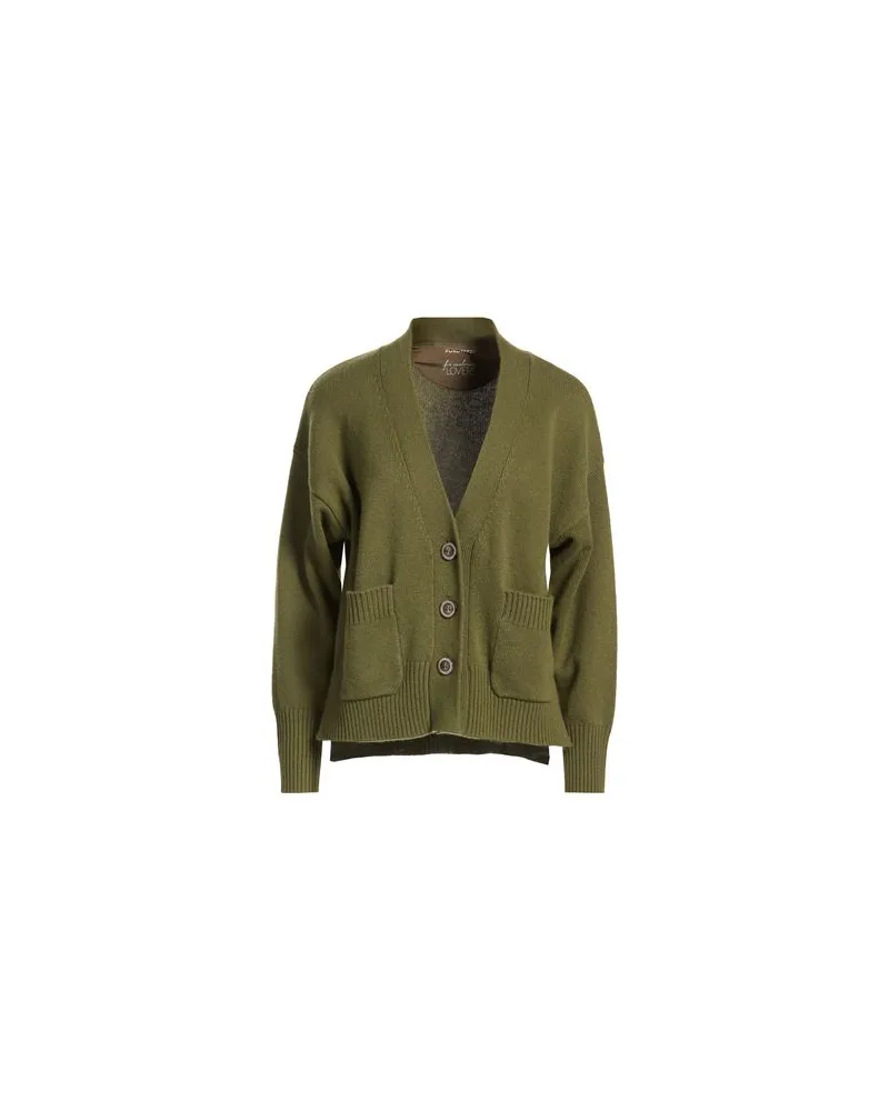 Purotatto STRICKWAREN - Strickjackenauf YOOX.COM Militärgrün