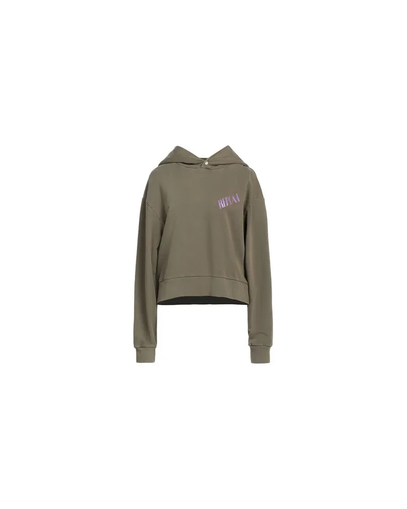 Replay TOPS - Sweatshirtsauf YOOX.COM Militärgrün