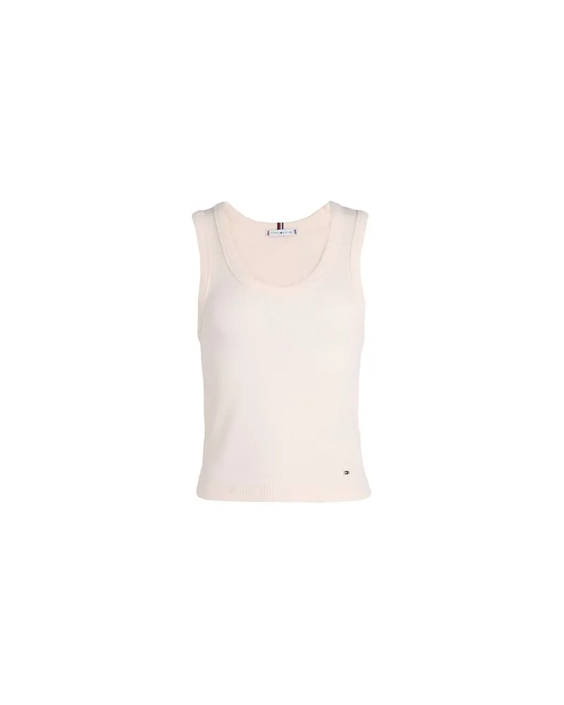 Tommy Hilfiger TOPS - Tank Topsauf YOOX.COM Cremeweiß