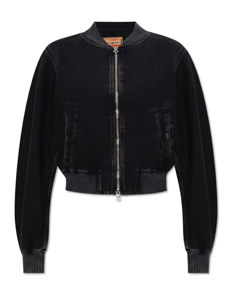 Diesel Jeansjacke/-mantel Schwarz