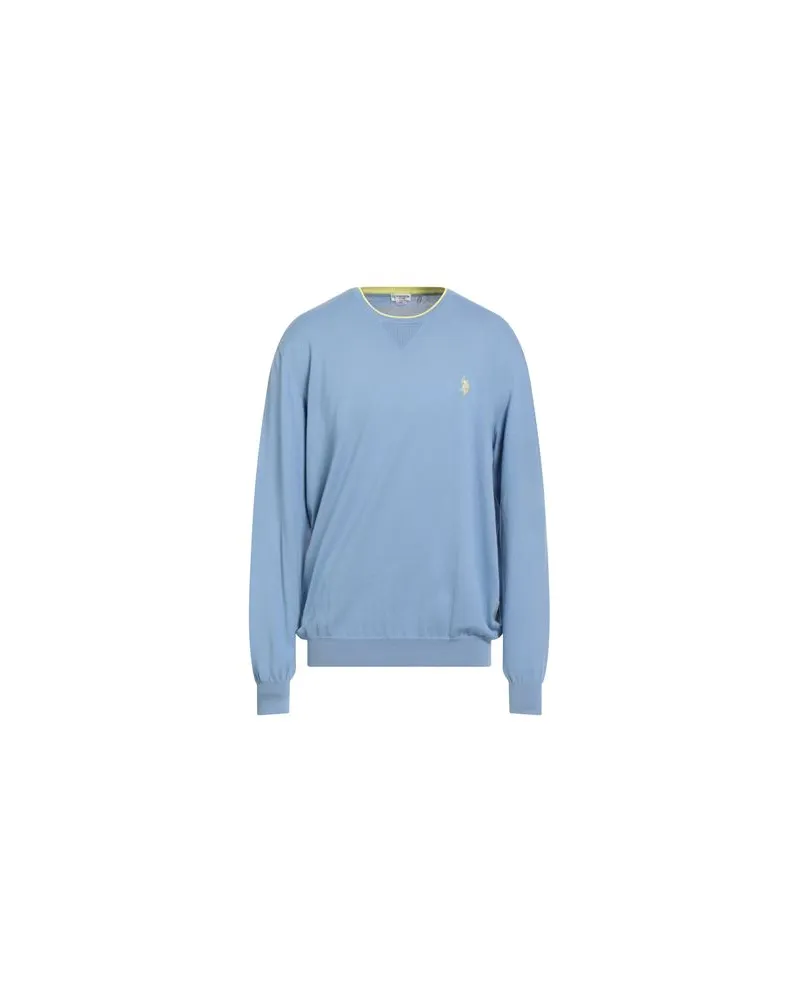U.S. Polo Assn.  STRICKWAREN - Pulloverauf YOOX.COM Hellblau