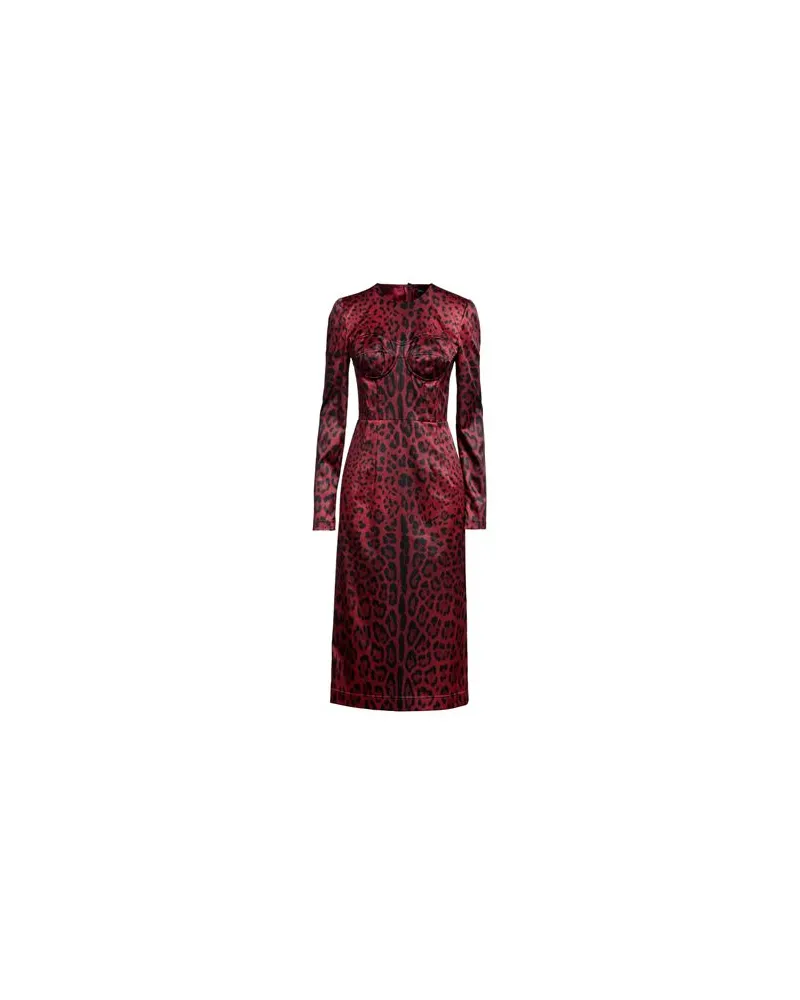 Dolce & Gabbana KLEIDER - Midi-Kleiderauf YOOX.COM Bordeaux