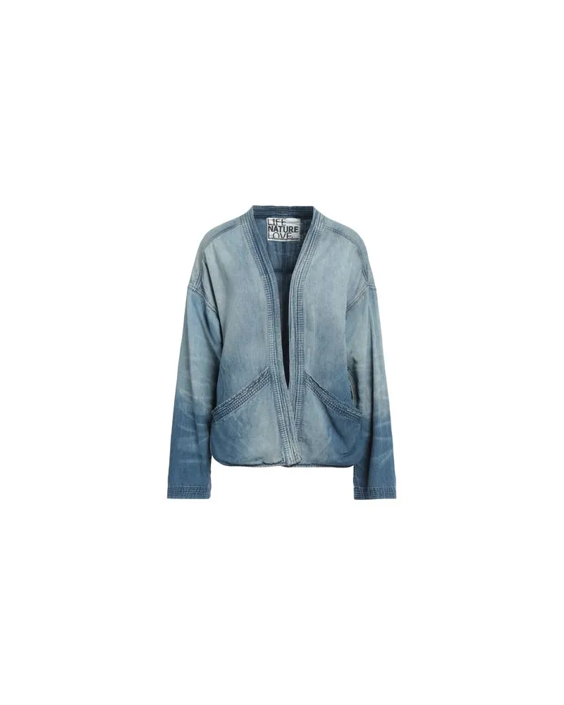 Free City JACKEN & MÄNTEL - Jeansjacken/Mäntelauf YOOX.COM Blau