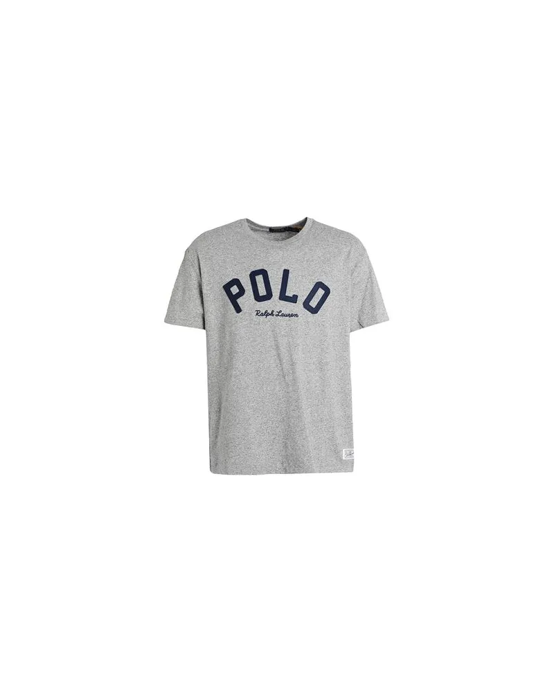 Ralph Lauren CLASSIC FIT LOGO JERSEY T-SHIRT - TOPS - T-shirtsauf YOOX.COM Grau