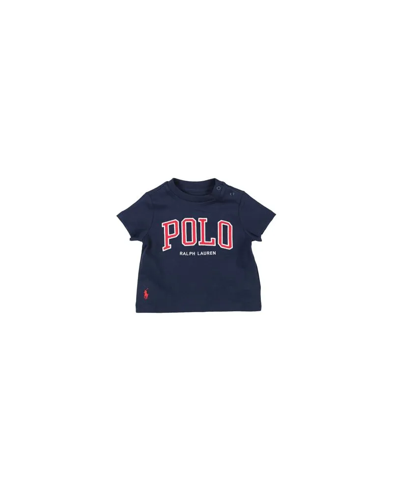 Ralph Lauren Logo Cotton Jersey Tee  - TOPS - T-shirtsauf YOOX.COM Nachtblau