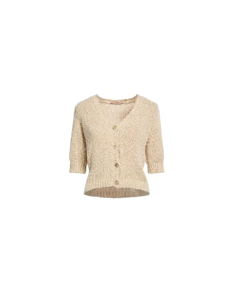 Twin-Set STRICKWAREN - Strickjackenauf YOOX.COM Beige
