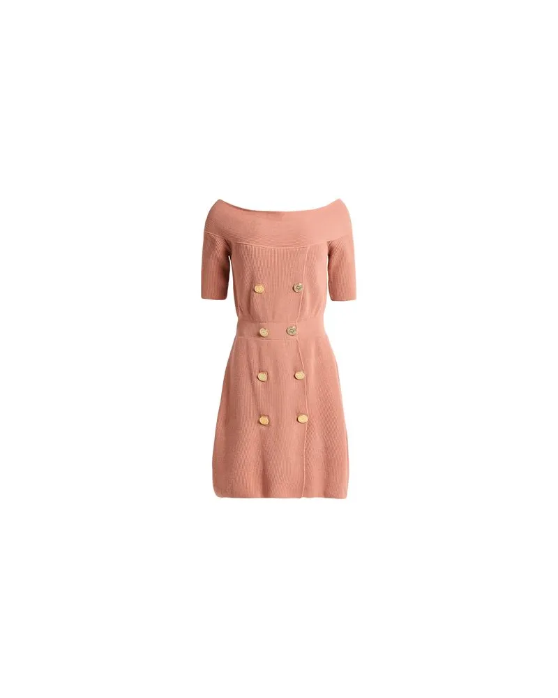 Elisabetta Franchi KLEIDER - Mini-Kleiderauf YOOX.COM Lachs