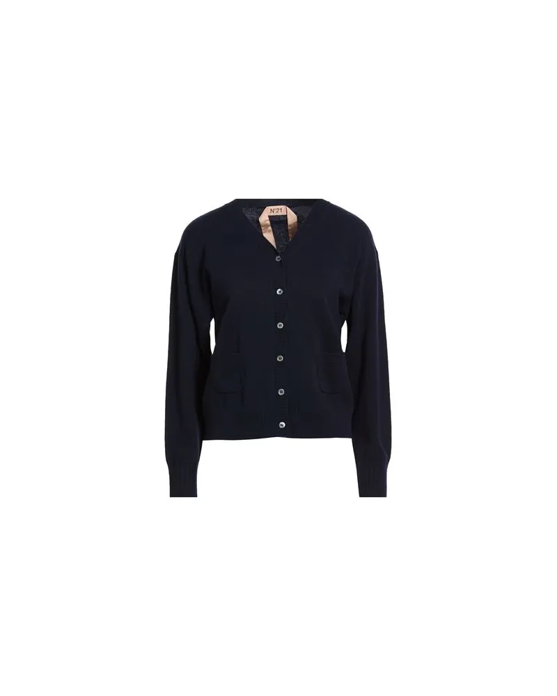 N° 21 STRICKWAREN - Strickjackenauf YOOX.COM Marineblau