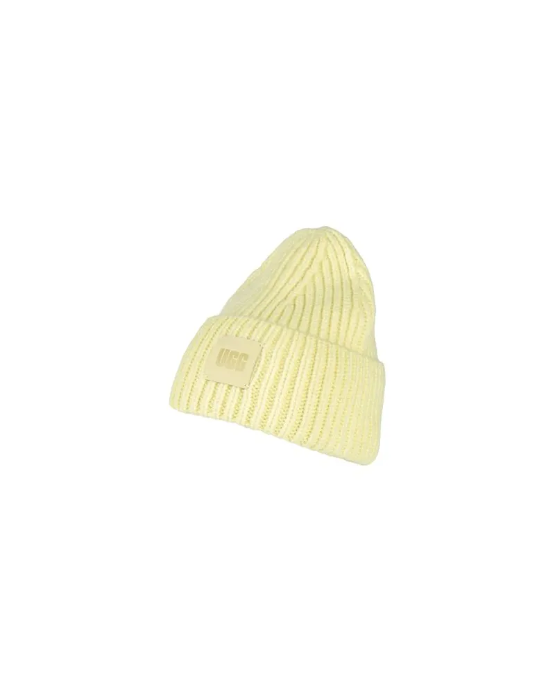 UGG CHUNKY RIB BEANIE - ACCESSOIRES - Mützen & Hüteauf YOOX.COM Pastellgelb