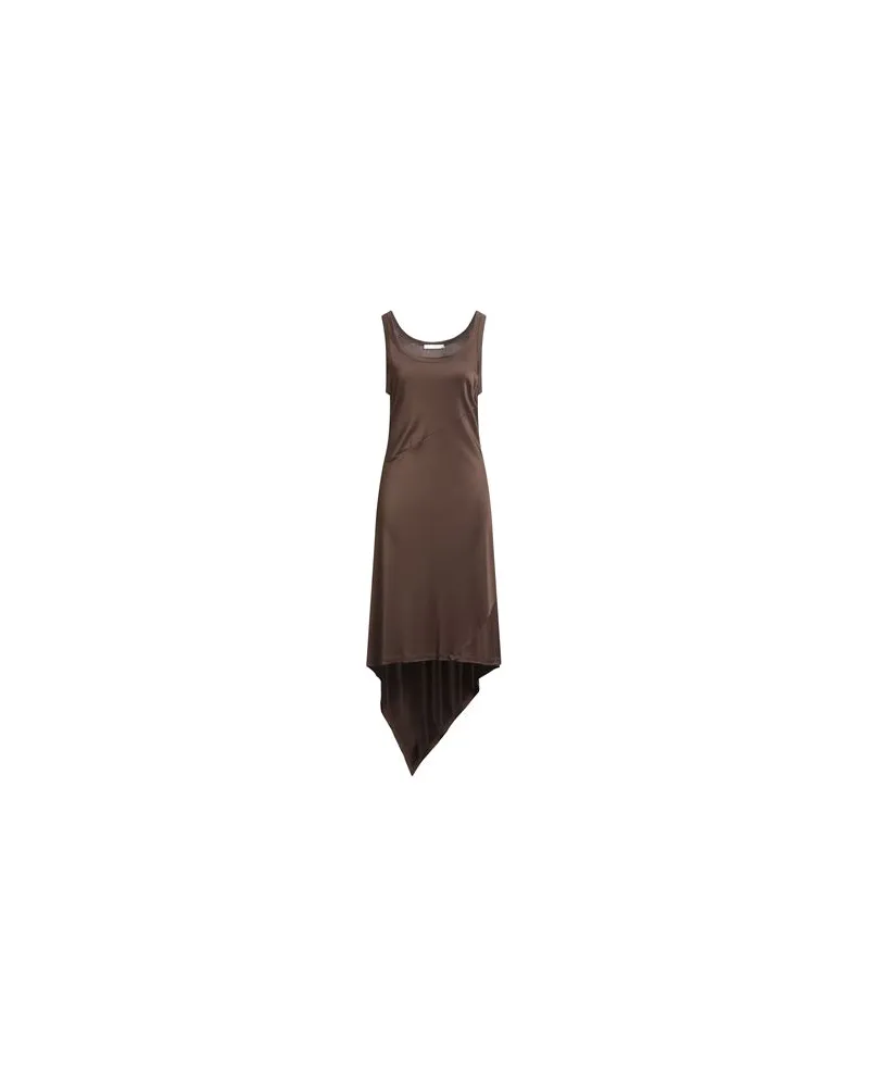Helmut Lang KLEIDER - Midi-Kleiderauf YOOX.COM Braun