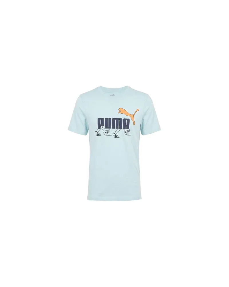 Puma TOPS - T-shirtsauf YOOX.COM Himmelblau