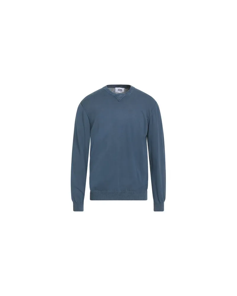 Alpha Studio STRICKWAREN - Pulloverauf YOOX.COM Taubenblau