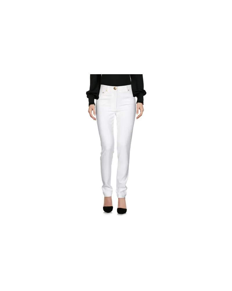 Moschino HOSEN & RÖCKE - Hosenauf YOOX.COM Weiß