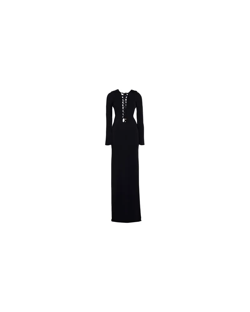 Elisabetta Franchi KLEIDER - Maxi-Kleiderauf YOOX.COM Schwarz