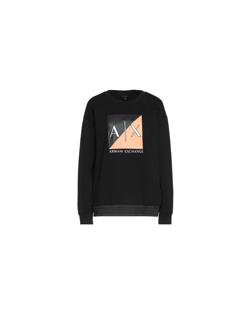 Armani Exchange TOPS - Sweatshirtsauf YOOX.COM Schwarz