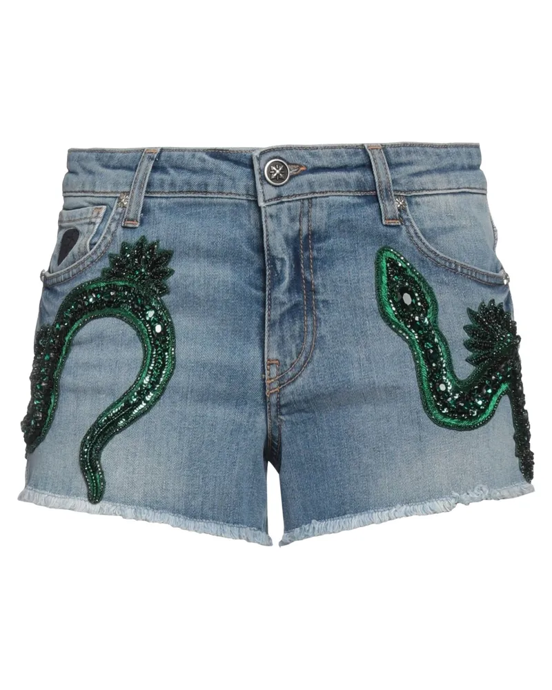 John Richmond Jeansshorts Blau