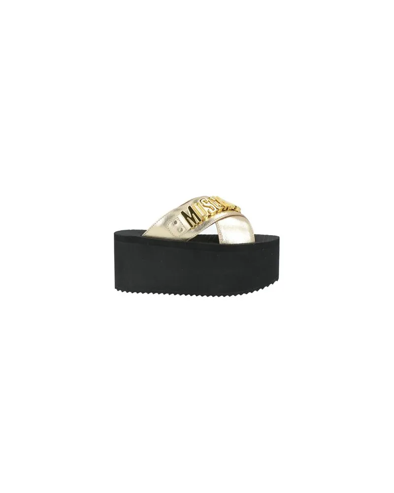 Moschino SCHUHE - Sandalenauf YOOX.COM Gold