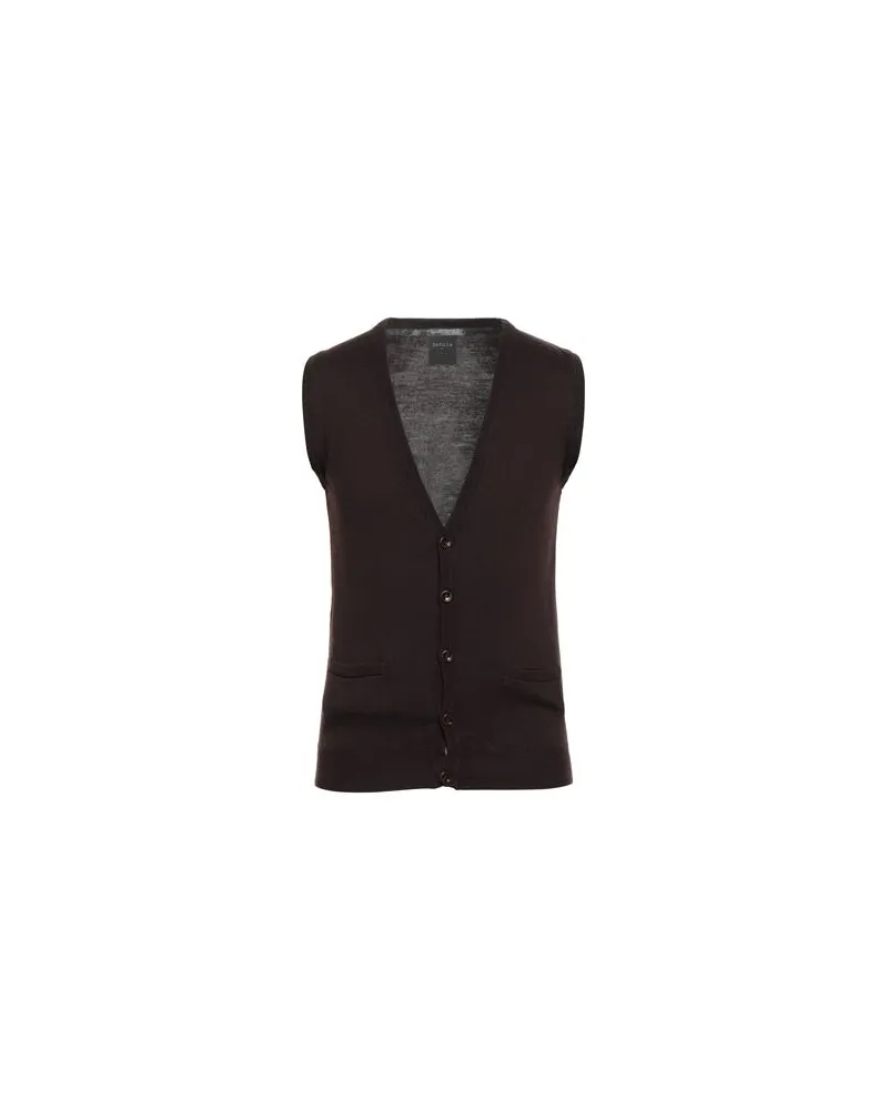 Retois STRICKWAREN - Strickjackenauf YOOX.COM Dunkelbraun