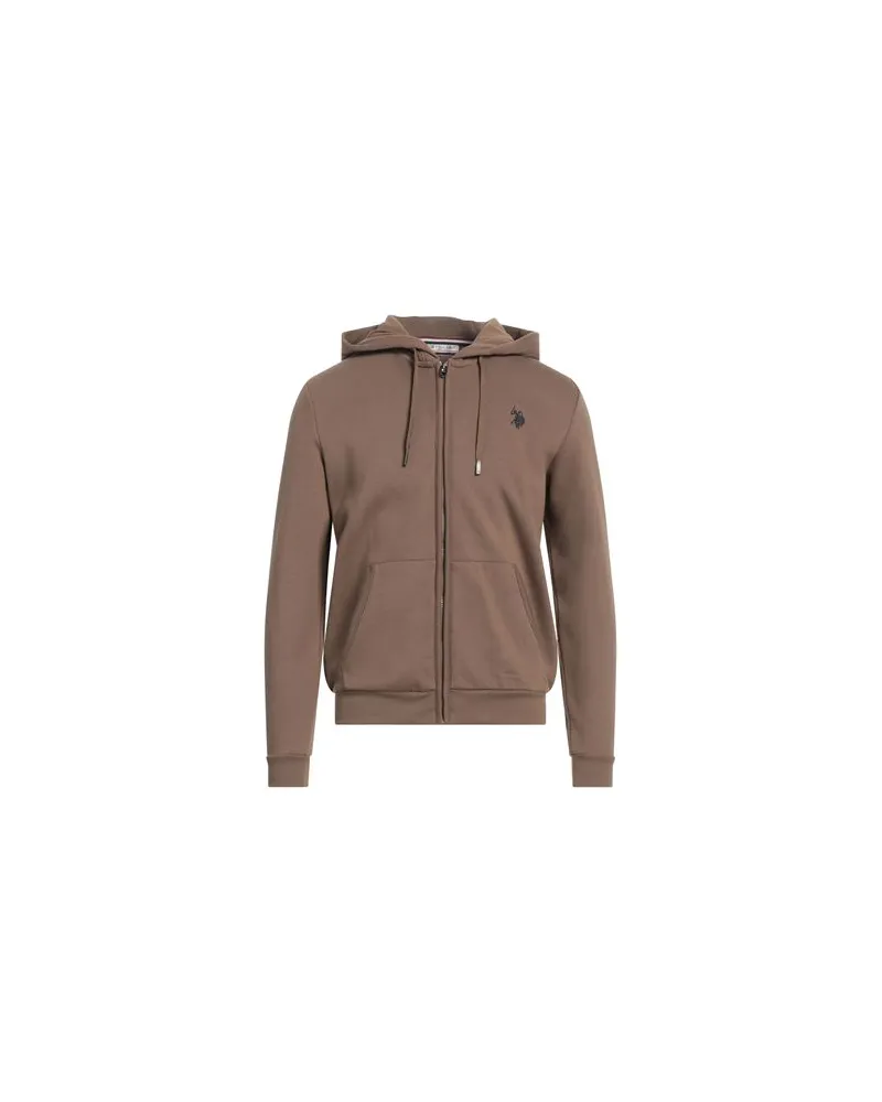 U.S. Polo Assn.  U POLO ASSN. - TOPS - Sweatshirtsauf YOOX.COM Khaki