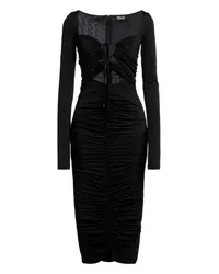 Versace Jeans Midi-Kleid Schwarz