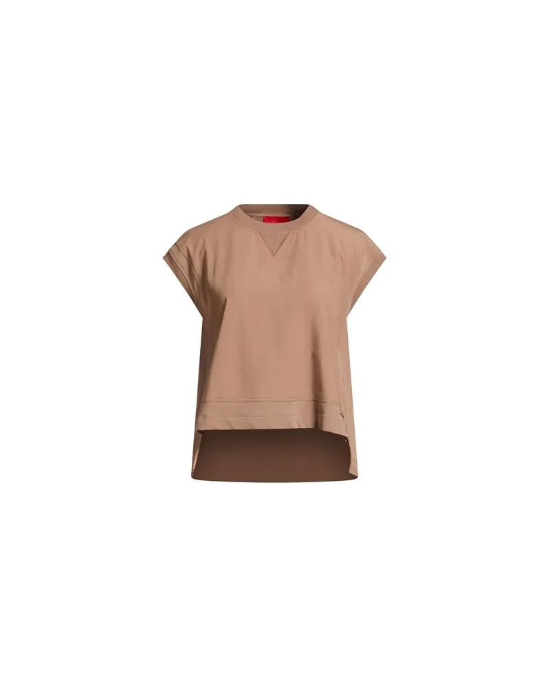 MAX&Co. TOPS - Sweatshirtsauf YOOX.COM Hellbraun