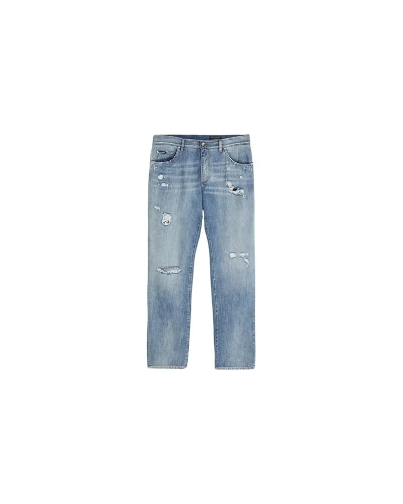 Dolce & Gabbana HOSEN & RÖCKE - Jeanshosenauf YOOX.COM Blau