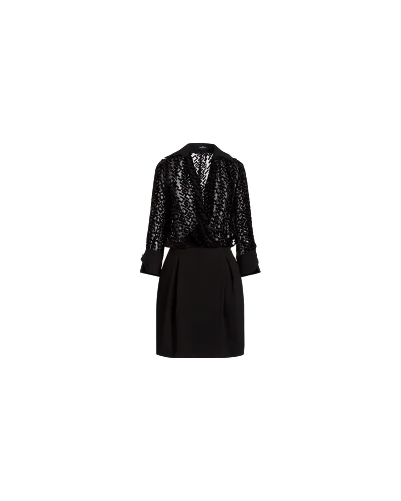 Elisabetta Franchi KLEIDER - Mini-Kleiderauf YOOX.COM Schwarz