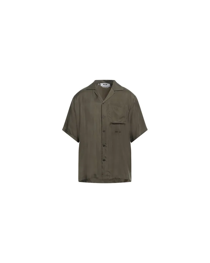MSGM TOPS - Hemdenauf YOOX.COM Militärgrün