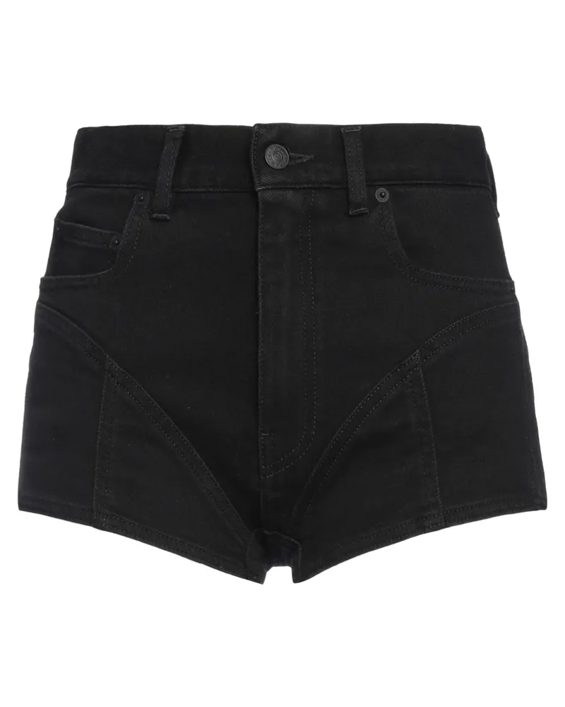 Thierry Mugler Jeansshorts Schwarz