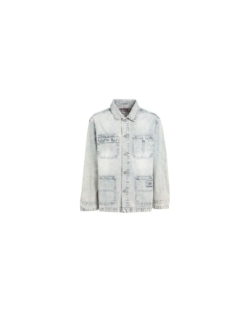 Guess TOPS - Jeanshemdenauf YOOX.COM Blau