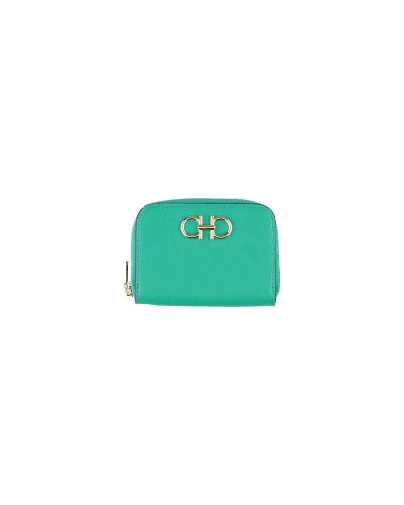 Ferragamo Kleinlederwaren - Portemonnaiesauf YOOX.COM Grün