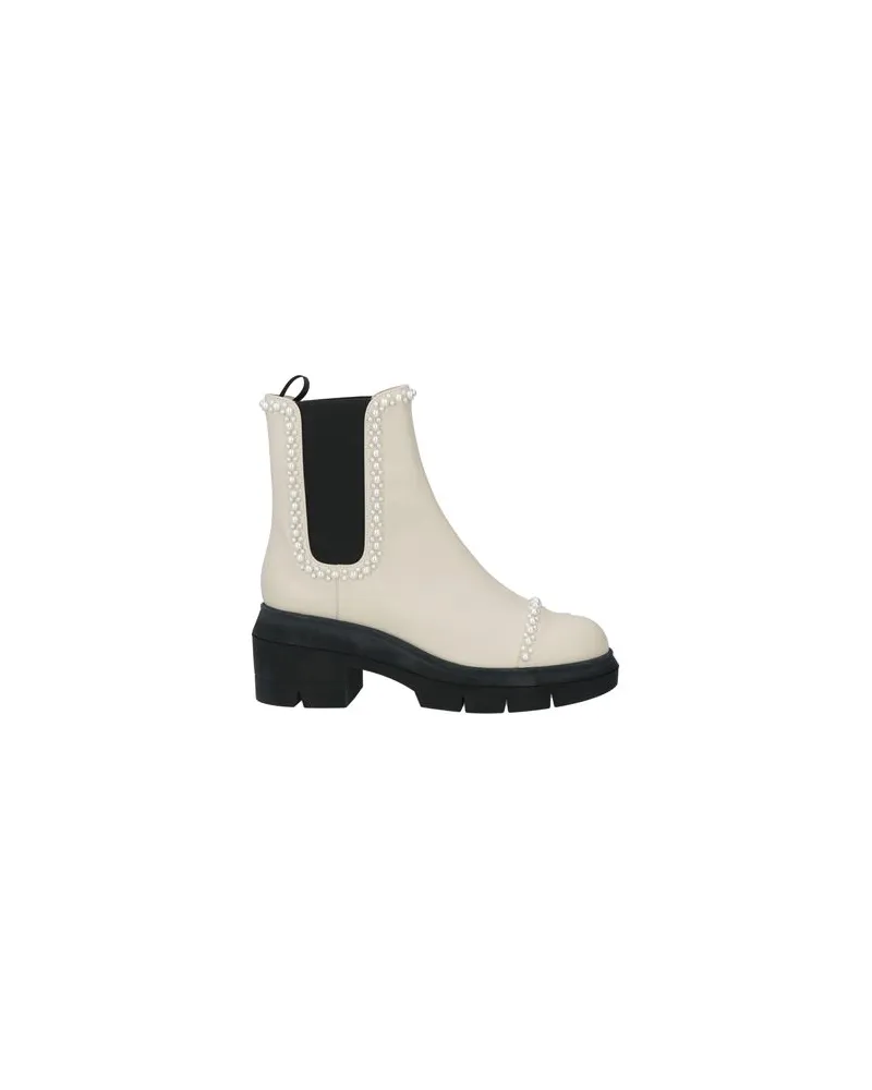 Stuart Weitzman SCHUHE - Stiefelettenauf YOOX.COM Cremeweiß