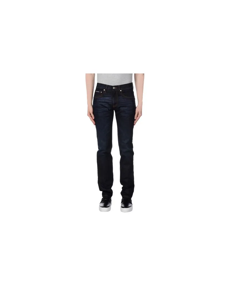 Moschino HOSEN & RÖCKE - Jeanshosenauf YOOX.COM Blau
