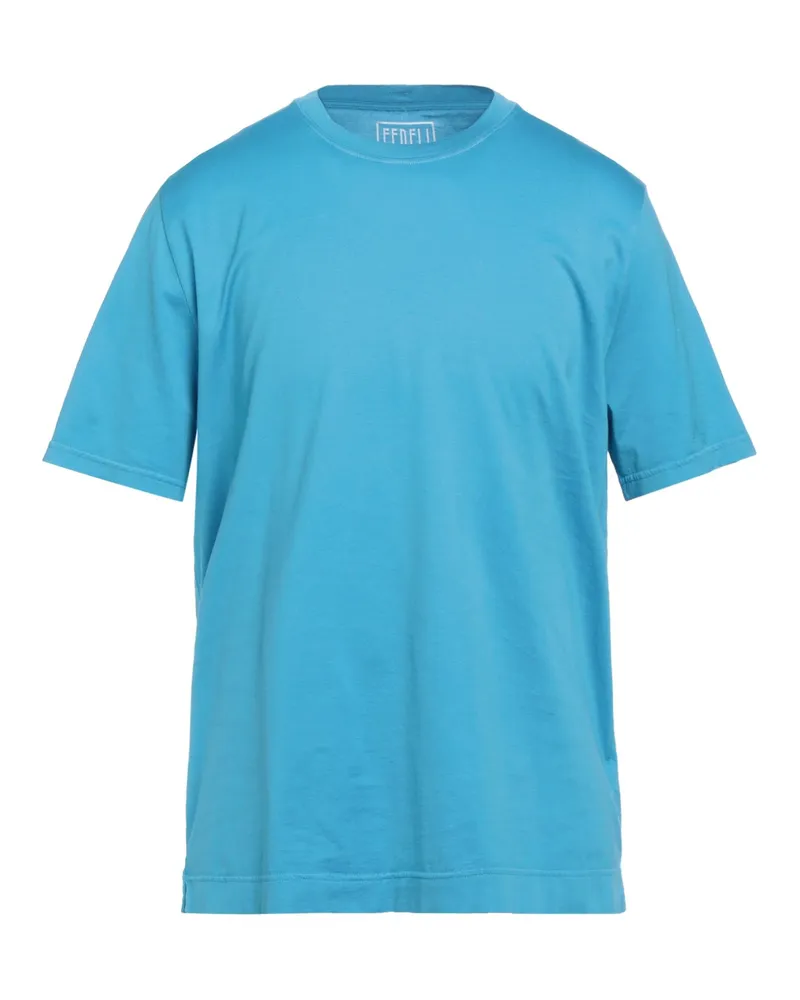 Fedeli T-shirts Azurblau