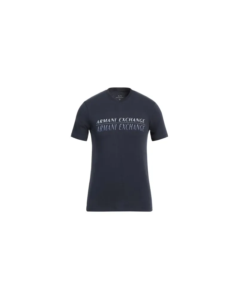 Armani Exchange TOPS - T-shirtsauf YOOX.COM Marineblau