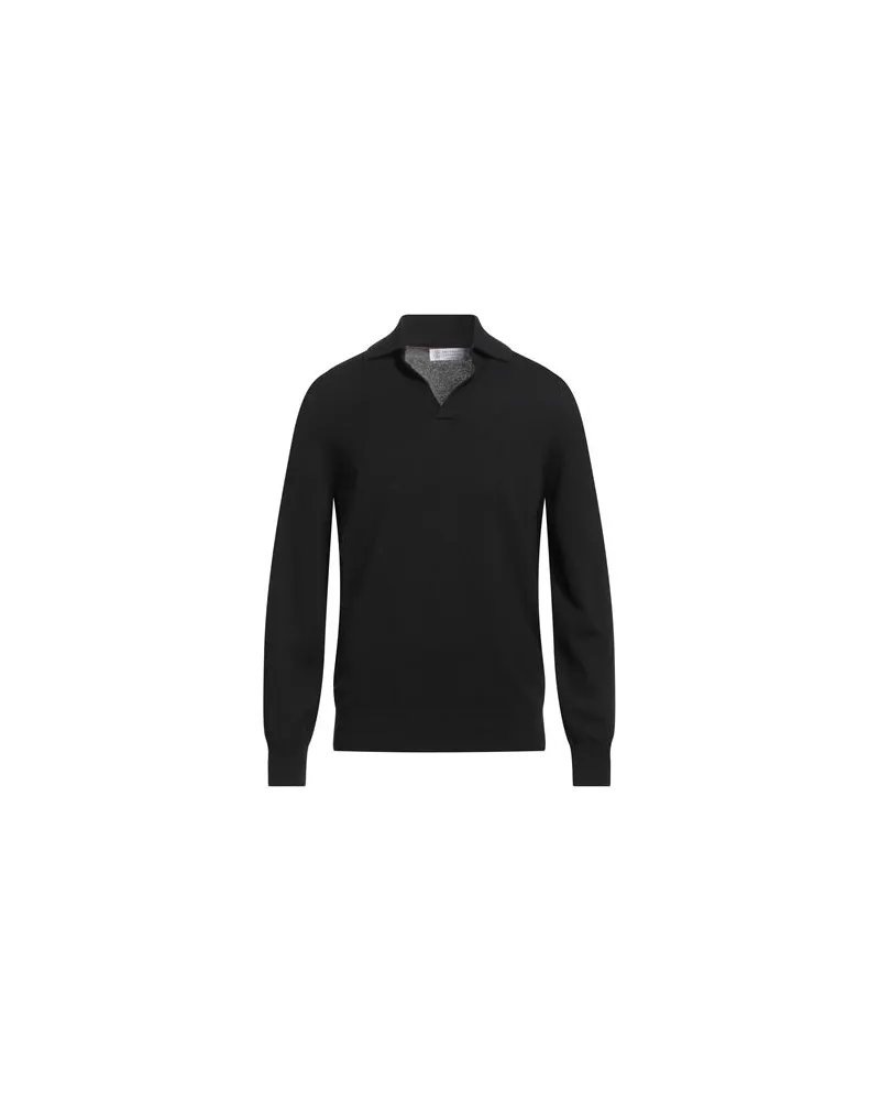 Brunello Cucinelli CASHMERE - STRICKWAREN - Pulloverauf YOOX.COM Schwarz
