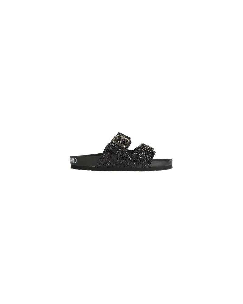 Moschino SCHUHE - Sandalenauf YOOX.COM Schwarz