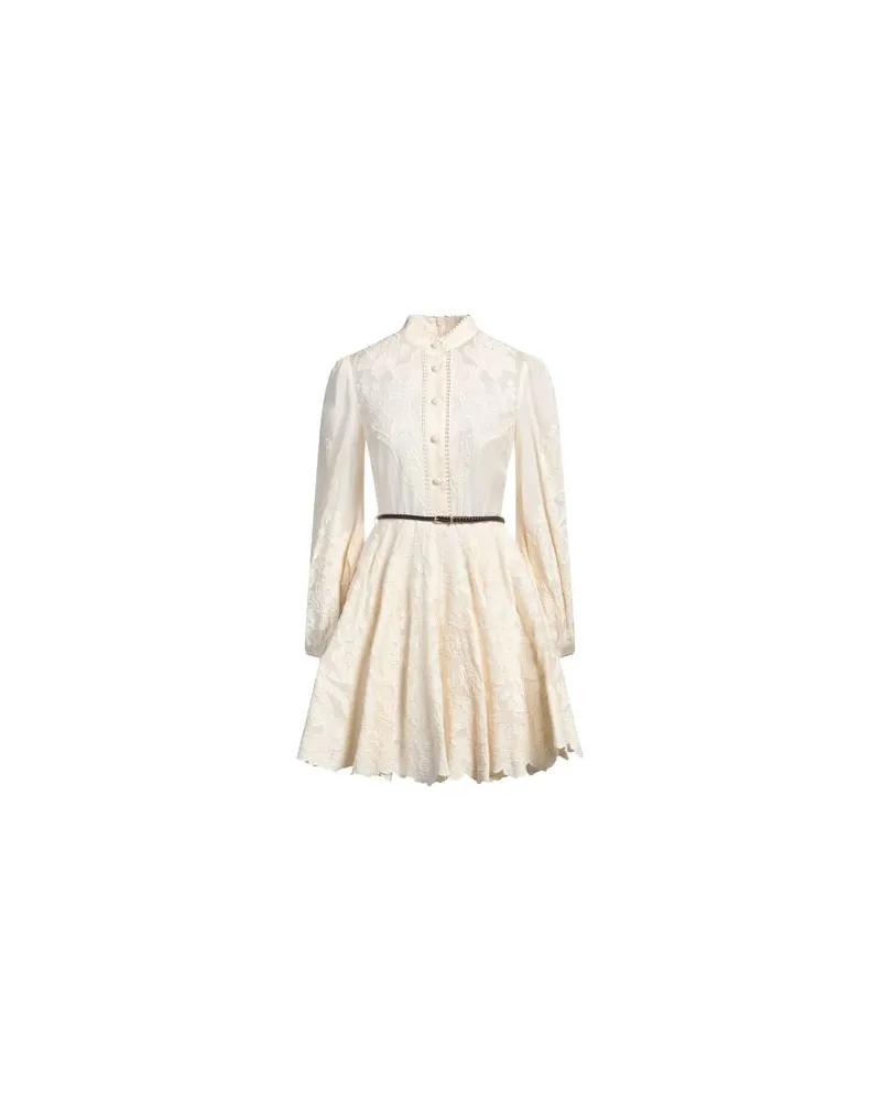 Zimmermann KLEIDER - Mini-Kleiderauf YOOX.COM Cremeweiß