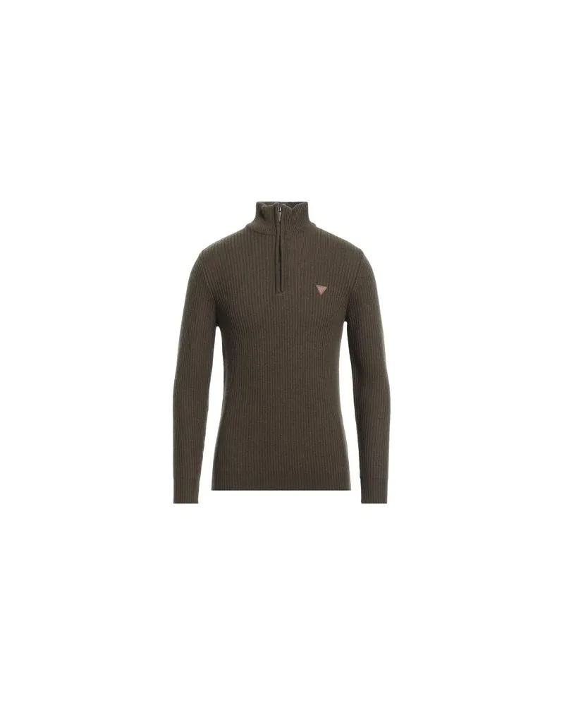 Guess STRICKWAREN - Rollkragenpulloverauf YOOX.COM Militärgrün